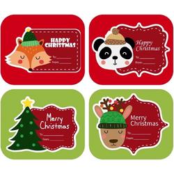 Without Lemons 20 kerst cadeau sticker labels | Kerstlabels 5.8x4.8 cm | 5 Vellen | Set 1 | Feestdagen | Stickers | Sluitstickers | Kerstman | Kerstboom | Rendier | Cadeau | Verpakking | Verzenden |Webshop